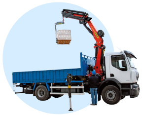 Перевозка паллетов манипулятором